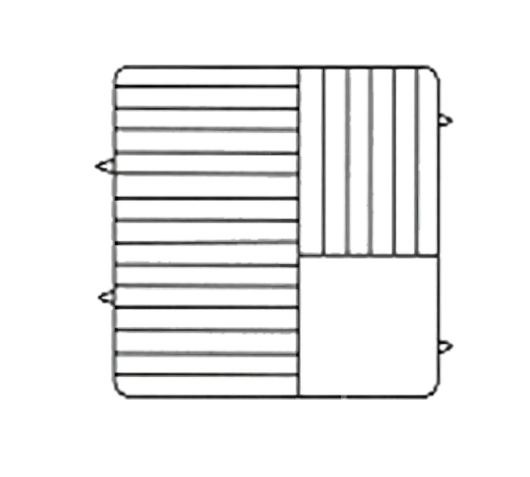Product image #1 for Plate Crate® Open Profile Stackable Dishwasher Rack for 9-3/16 to 10 Inch Plates, 21-Plate Capacity