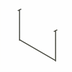 Thumbnail image #1 for John Boos Ceiling-Mounted Single-Bar Stainless Steel Pot Rack with 3 Double Hooks