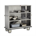 Thumbnail image #1 for FWE Super Duty Stainless Steel Enclosed Queen Mary Utility Cart, 4 Shelves, 62-Inch Wide