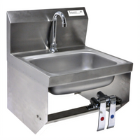 BK Resources Wall-Mounted Hand Sink Package with Knee Valve, 5