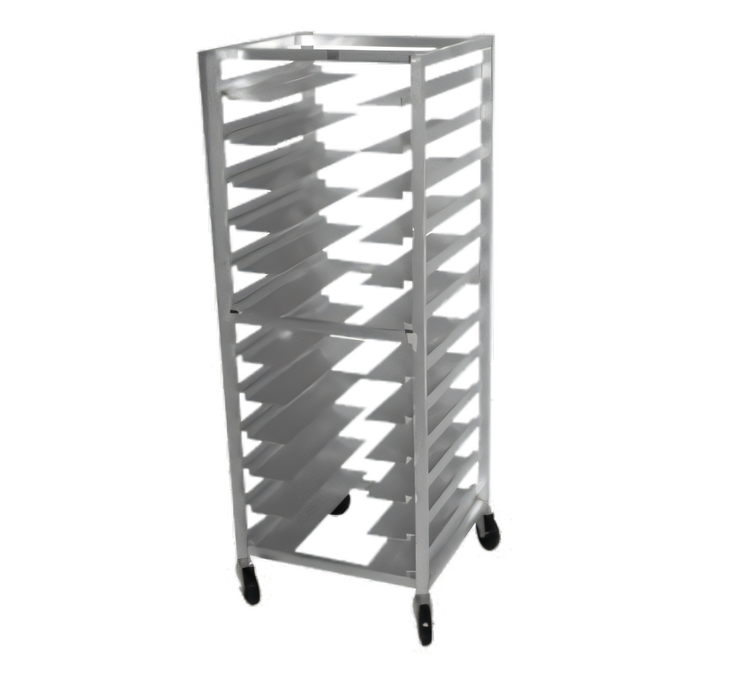 Product image #1 for Advance Tabco Universal Full-Height Aluminum Pan Rack with Open Sides, 10-Pan Capacity