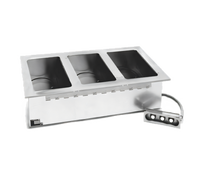Eagle Group GDI-3-208 3-Well Electric Drop-In Hot Food Well Unit, 208V