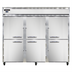 Thumbnail image #1 for Continental Refrigerator 3FESNSAHD Three-Section Extra-Wide Shallow Depth Reach-In Freezer with Half Doors