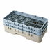 Thumbnail image #2 for Cambro Camrack Half Size 10-Compartment Glass Rack with 2 Extenders, Beige