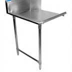 Thumbnail image #1 for BK Resources BKCDT6-60-L-SS Straight Clean Dishtable, 60-Inch, Right-to-Left, 16-Gauge 304 Stainless Steel, 10-Inch Backsplash
