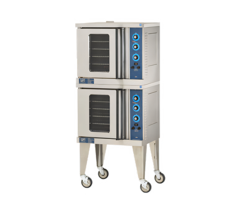 Product image #1 for Duke 59-E4XX Double Deck Half-Size Electric Convection Oven with Solid State Controls