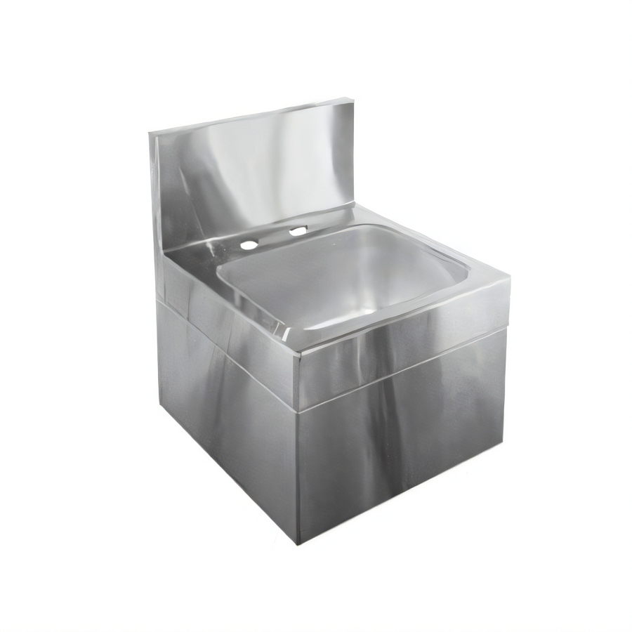 Product image #1 for Glastender Wall-Mount Stainless Steel Hand Sink with Skirt, 14 x 15 Inches Overall