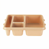 Thumbnail image #2 for Cambro Camwear Beige 4-Compartment Meal Delivery Tray with Flatware Compartment, 9 x 11 x 2-11/16 Inches