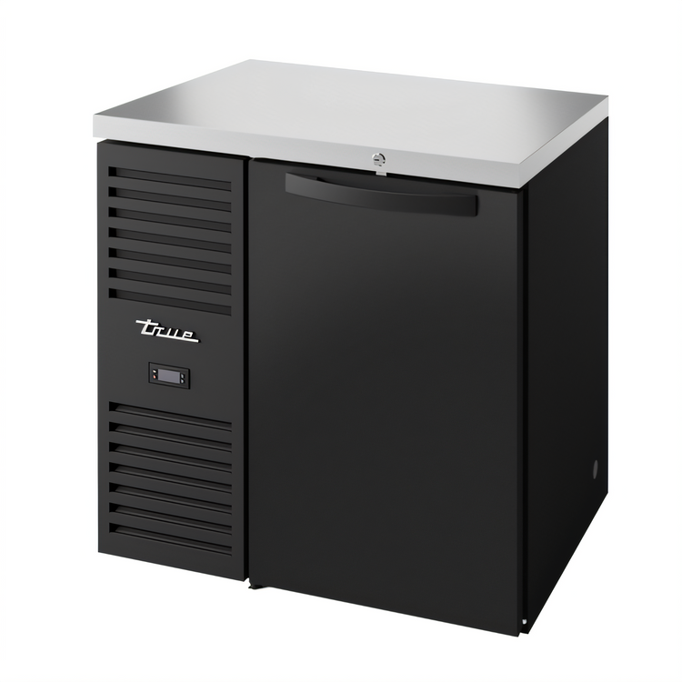 Product image #1 for 32-Inch Single-Section Refrigerated Back Bar Cooler with Locking Solid Door