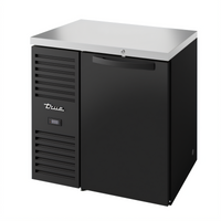 32-Inch Single-Section Refrigerated Back Bar Cooler with Locking Solid Door