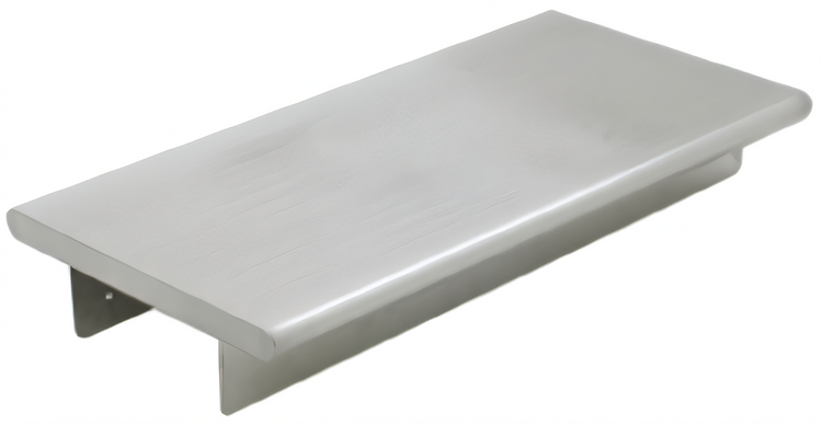 Product image #1 for Eagle Group 120" x 18" Wall-Mounted Pass-Thru Shelf, 304 Stainless Steel