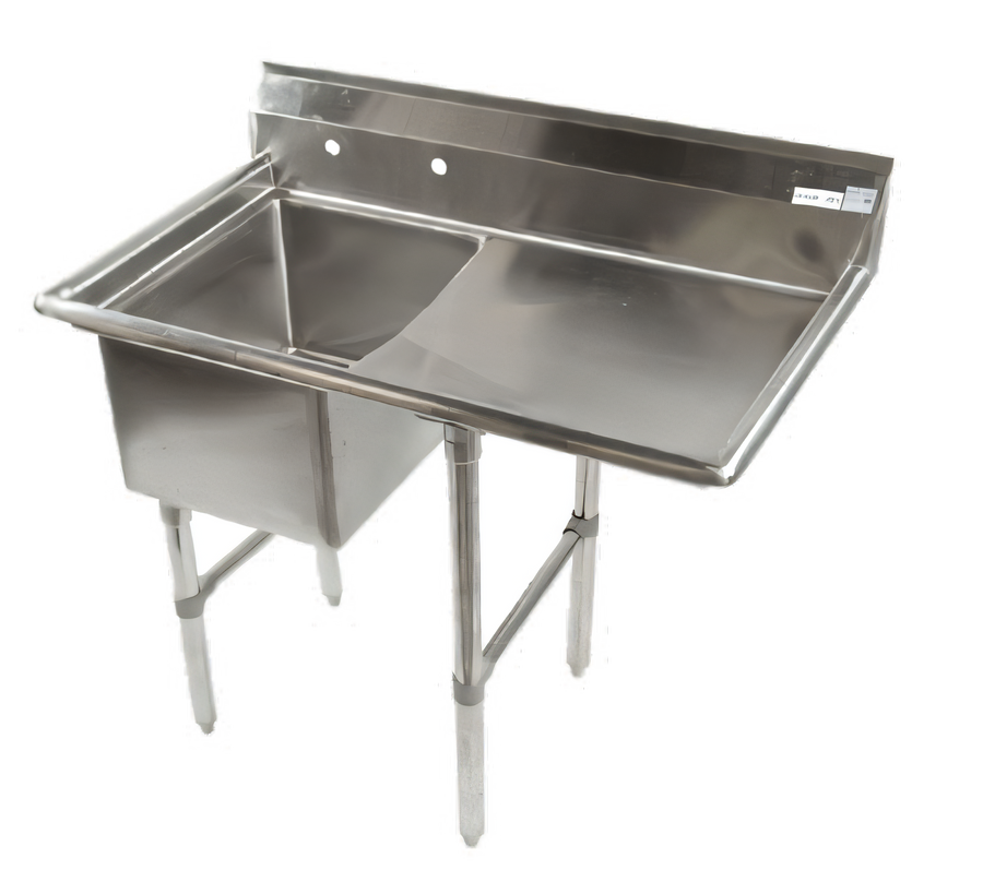 Product image #1 for Economy 1-Compartment Stainless Steel Sink with Right Drainboard