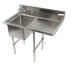 Thumbnail image #1 for Economy 1-Compartment Stainless Steel Sink with Right Drainboard