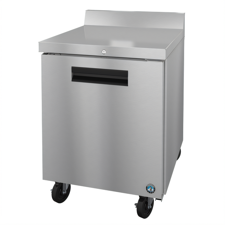 Product image #1 for Hoshizaki Steelheart WR27B 27-Inch One-Section Worktop Refrigerator with Solid Door, 7.21 Cu. Ft.