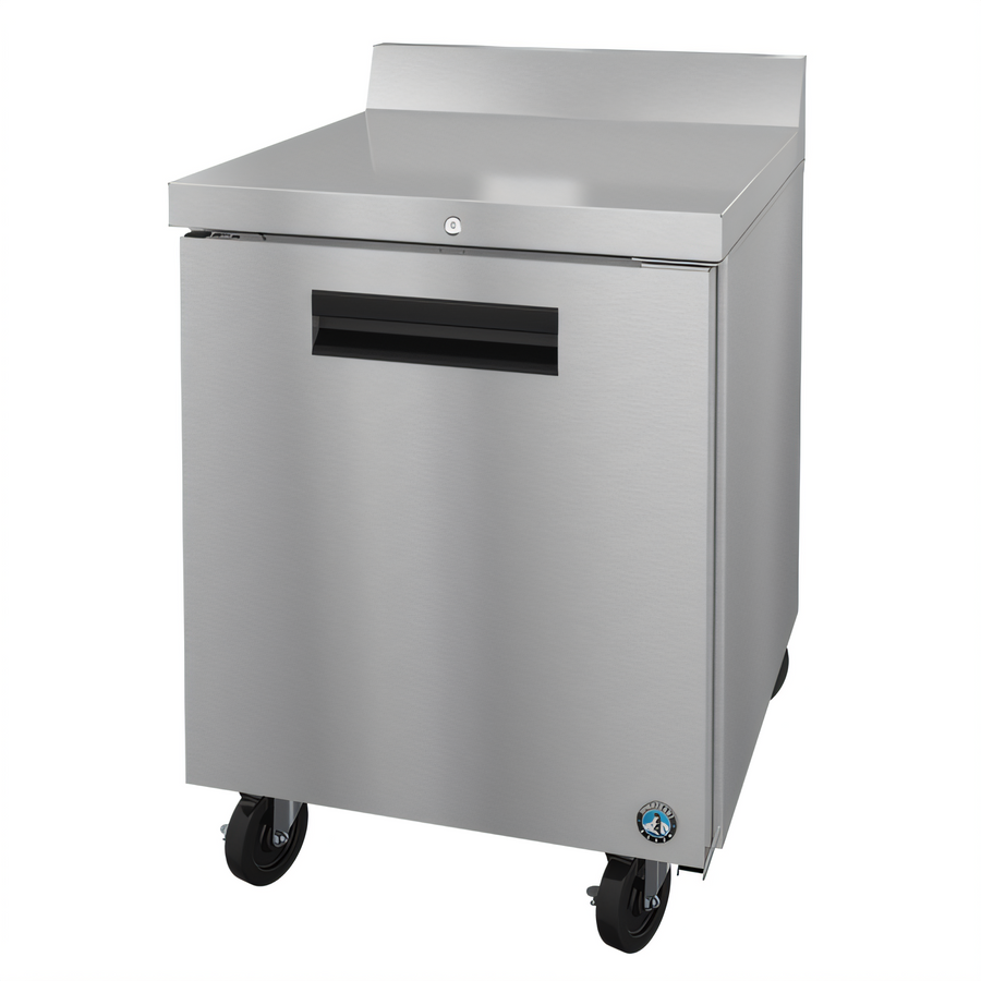 Product image #1 for Hoshizaki Steelheart WR27B 27-Inch One-Section Worktop Refrigerator with Solid Door, 7.21 Cu. Ft.