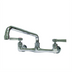 Thumbnail image #1 for Advance Tabco K-101 Commercial Lead-Free Backsplash-Mounted Faucet with 8-Inch Swing Spout