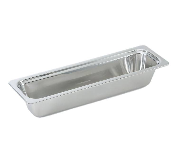 Product image #1 for Miramar® 1/2 Size Long Solid Stainless Steel Food Pan, 4.4 Qt.