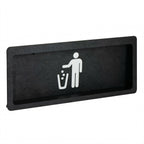 Thumbnail image #1 for Dispense-Rite FMTD-3BT Built-In Trash Door with Large Trash Symbol Faceplate, Black Polystyrene
