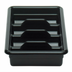 Thumbnail image #2 for Cambro Cambox® 4-Compartment Cutlery Box, Black Hi-Gloss Plastic, 11-3/8 x 20-7/16 x 3-3/4 Inches