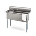 Thumbnail image #1 for KoolMore 51-Inch 3-Compartment Stainless Steel Commercial Sink with Backsplash and Legs