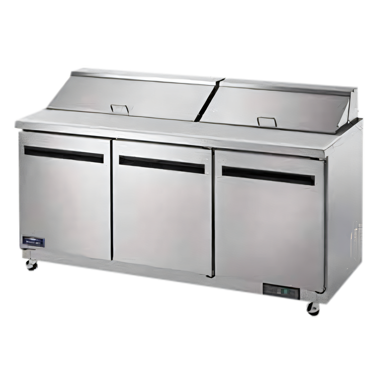 Product image #1 for Arctic Air AST72R Three-Section Refrigerated Sandwich/Salad Prep Table, 71-1/2-Inch Wide, 18 Cu. Ft.