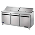 Thumbnail image #1 for Arctic Air AST72R Three-Section Refrigerated Sandwich/Salad Prep Table, 71-1/2-Inch Wide, 18 Cu. Ft.