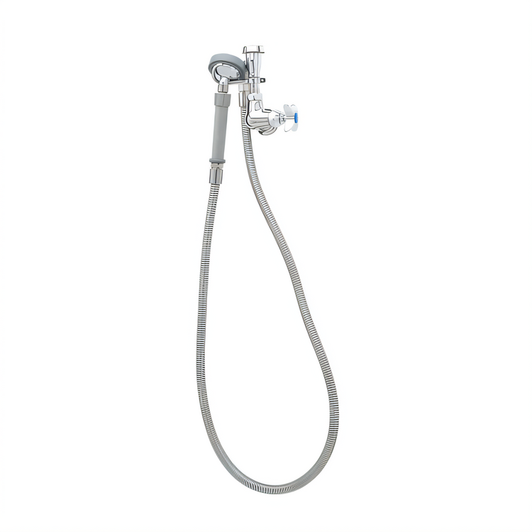 Product image #1 for T&S Brass B-0170 Wall-Mount Single-Temperature Pre-Rinse Spray Unit with 68-Inch Hose and Vacuum Breaker