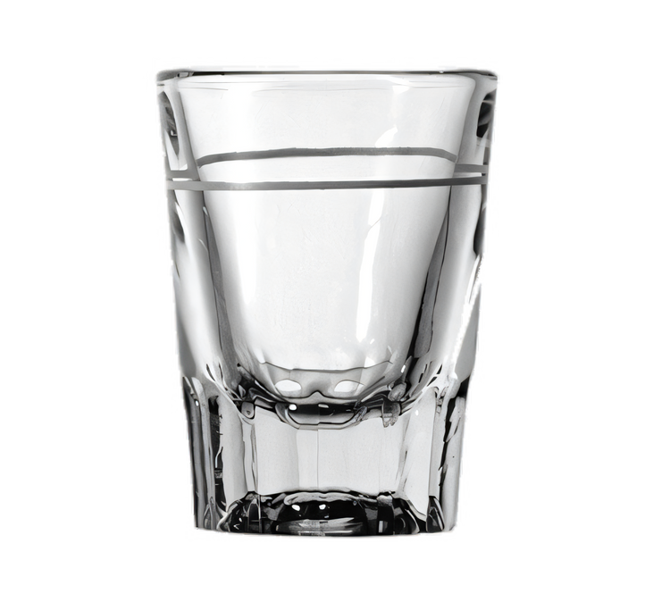 Product image #1 for Anchor Hocking Foodservice Clear 2 oz Whiskey Glass with 1 oz Cap Line, 48/Case