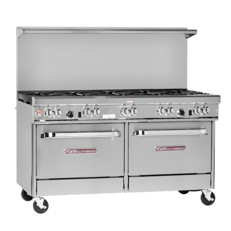 Product image #1 for Southbend Ultimate 60-Inch Gas Restaurant Range with 10 Open Burners, Standard Oven and Convection Oven