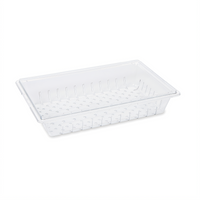 Full-Sheet Clear Polycarbonate Colander/Drain Tray