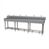 Thumbnail image #1 for Advance Tabco Six-Station Multiwash Freestanding Hand Sink with Toe-Push Valves and Gooseneck Spouts