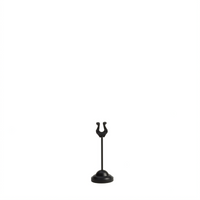 American Metalcraft Harp Weighted Black Metal Table Number Stand, 2-1/4 Inch Dia. x 4 Inch H