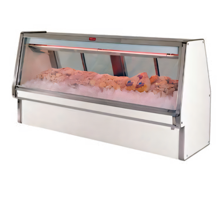 Product image #1 for Howard-McCray 34E Series Remote Double Duty Fish and Poultry Service Case, 148.5-Inch, Stainless Steel, LED Lighting
