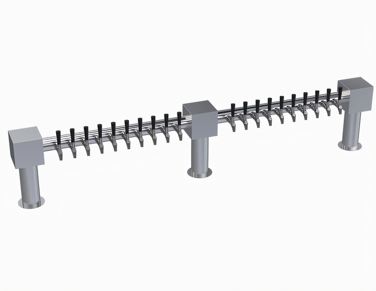 Product image #1 for Krowne Hammer Head 20-Faucet Countertop Glycol-Cooled Beer Tower