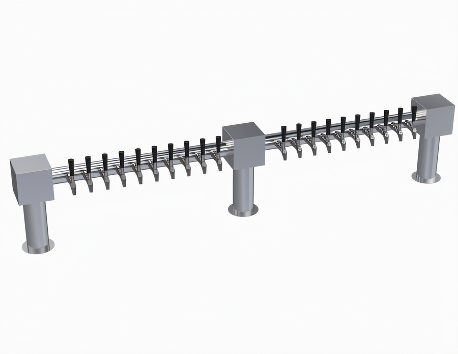 Product image #1 for Krowne Hammer Head 20-Faucet Countertop Glycol-Cooled Beer Tower