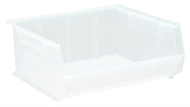 Product image #1 for Quantum Clear Stack & Hang Shelf Bin, 16-1/2"W x 14-3/4"L x 7"H