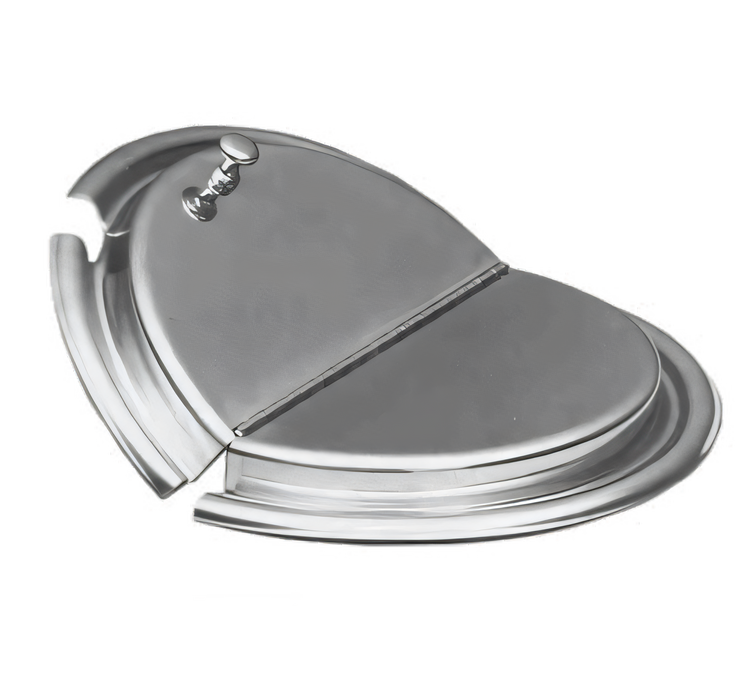 Product image #1 for APW Wyott Stainless Steel Slotted Hinged Inset Cover with Clips for 7-Quart Pots