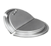 Thumbnail image #1 for APW Wyott Stainless Steel Slotted Hinged Inset Cover with Clips for 7-Quart Pots