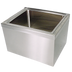 Thumbnail image #1 for BK Resources Floor Mounted T-304 18-Gauge Stainless Steel Mop Sink Kit with 24 x 24 x 12 in Bowl