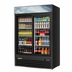 Thumbnail image #1 for Everest Refrigeration EMGR48B Two-Section Sliding Glass Door Merchandiser Refrigerator, 48 Cu. Ft., Black