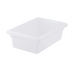 Thumbnail image #1 for Winco PFHW-6 Half-Size Stackable White Polypropylene Food Storage Box, 6-Inch Deep, 3.5 Gallon