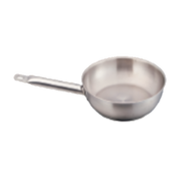 Omcan USA 11-Inch Stainless Steel Frying Pan, 2-Inch Deep, Welded Handle, Without Lid