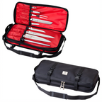Thumbnail image #1 for Mercer Culinary M30517M 17-Pocket Soft Knife Case with Double-Zip Compartments and Detachable Shoulder Strap Case of 12