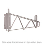 Thumbnail image #1 for Metro Super Erecta 1WD14K4 Direct Wall Mount Bracket for 14" Deep Shelf, Gray Epoxy Finish