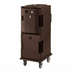 Thumbnail image #2 for Cambro Ultra Camcart Heated Food Pan Carrier, 2-Compartment Floor Model, Top Door Heated Only, 110V, Dark Brown