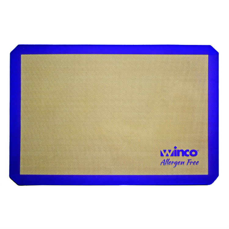 Product image #1 for Winco Allergen-Free Purple 2/3-Size Double-Sided Silicone Baking Mat, 14-7/16 x 20-1/2 Inches