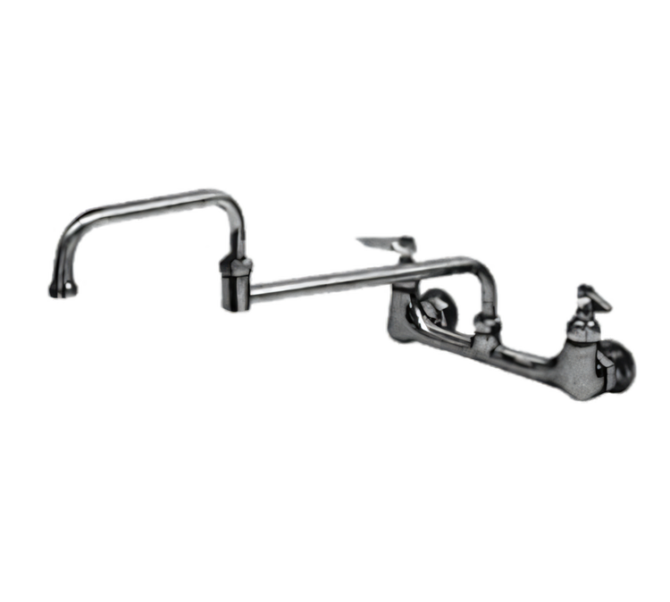 Product image #1 for Eagle Group 19-Inch Standard Splash-Mounted Mixing Faucet with Double-Jointed Spout, 8-Inch Centers