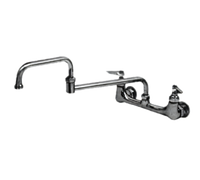 Eagle Group 19-Inch Standard Splash-Mounted Mixing Faucet with Double-Jointed Spout, 8-Inch Centers
