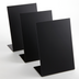 Thumbnail image #1 for Tabletop Stand-Alone Chalkboard Sign, 5-7/8 x 3 x 8-1/4 Inches, Black, Pack of 3