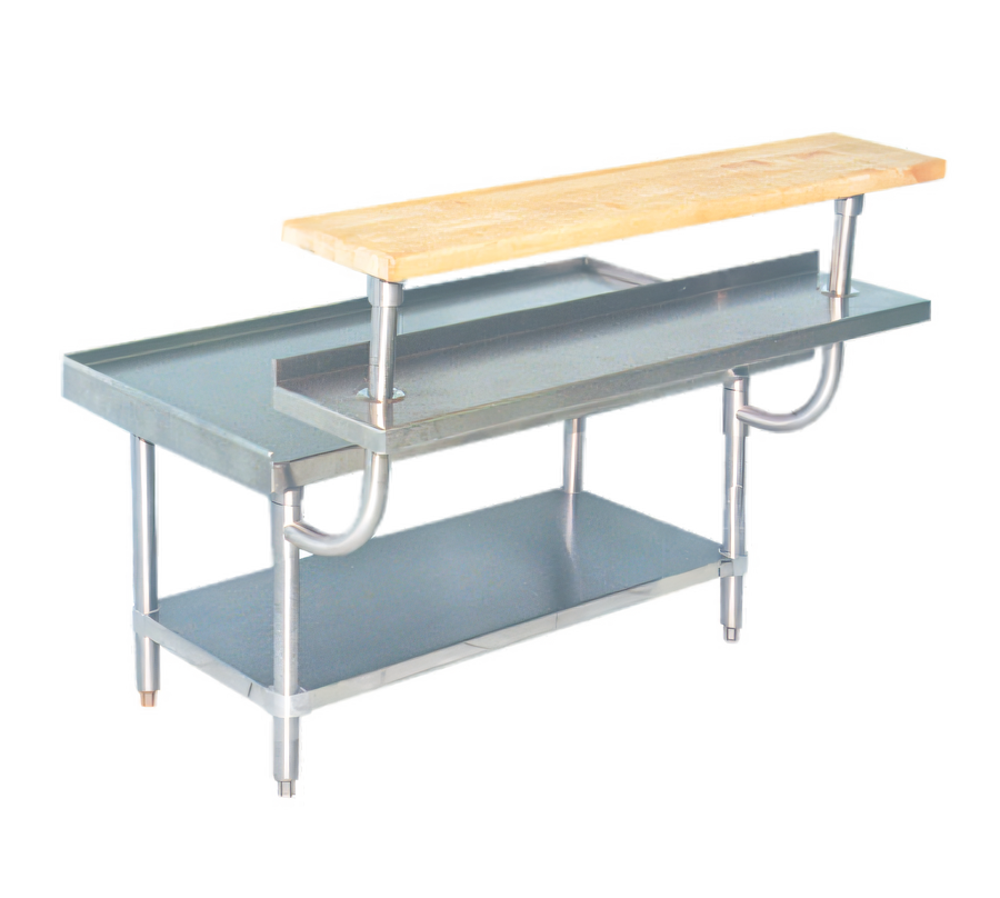 Product image #1 for Advance Tabco 84-Inch Adjustable Stainless Steel Plate Shelf for Equipment Stands, 10-Inch Deep
